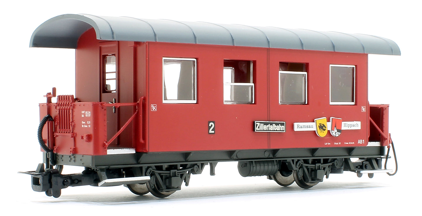 2-axle coach, AB 1, "Ramsau/Hippach", Zillertalbahn, Ep.VI