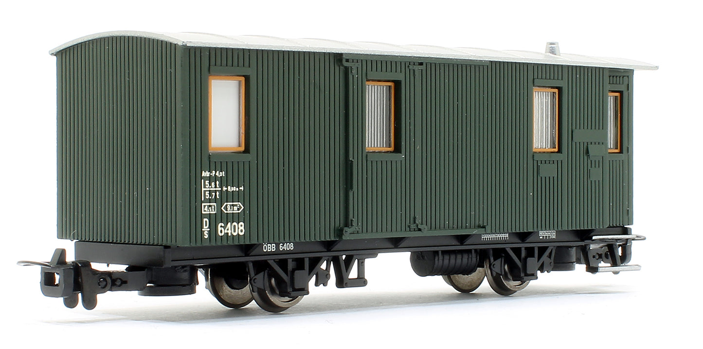 2-axle baggage car D/s 6408, green