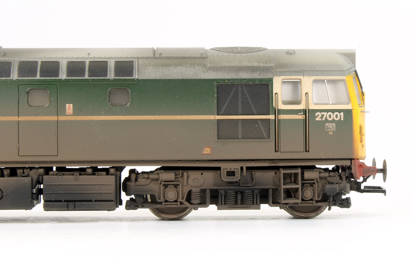 Pre-Owned Class 27 001 BR Green (Full Yellow Ends) Heavily Weathered V3 Diesel Locomotive