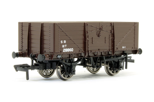 SECR 1355 7 plank Open Wagon - SR brown (post-1936) #28860