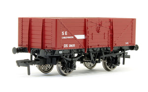 SECR 1355 7 plank Open Wagon - BR S&T Dept red #DS28635