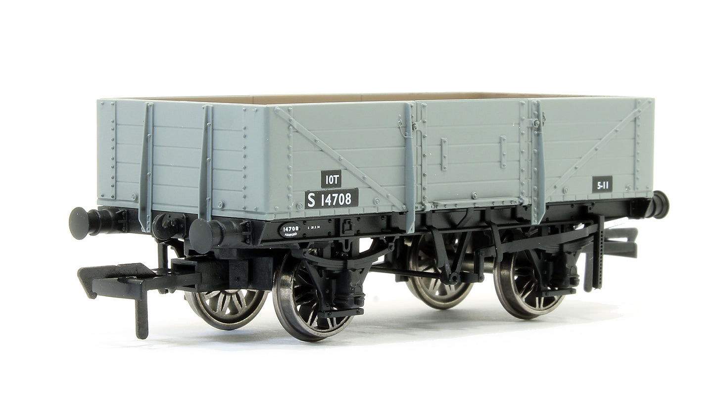 906019 SECR 1349 5 Plank Open Wagon - BR Grey #S14708