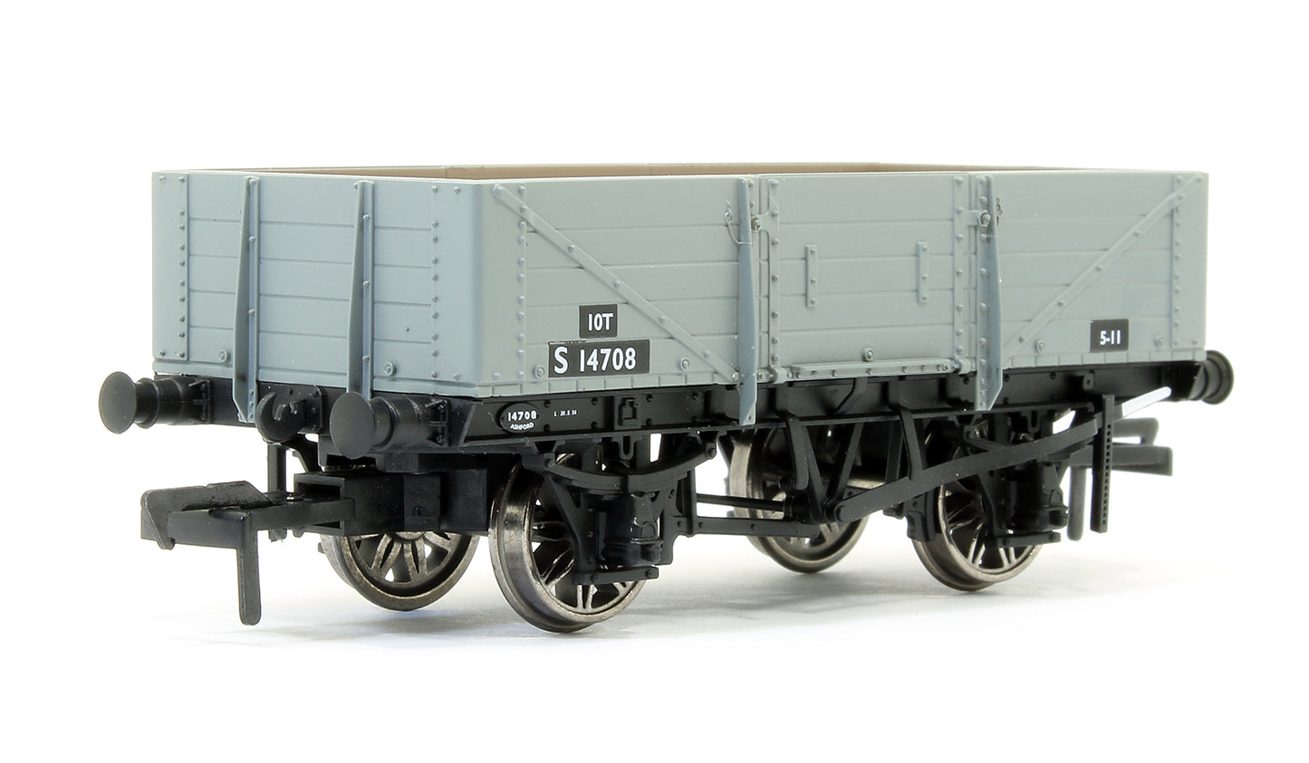 906019 SECR 1349 5 Plank Open Wagon - BR Grey #S14708
