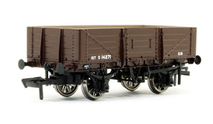 SECR 1347 5 Plank Open Wagons - SR Brown (w/BR markings) #S14271