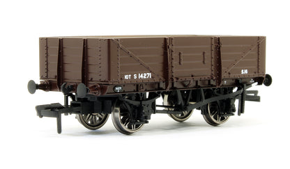 SECR 1347 5 Plank Open Wagons - SR Brown (w/BR markings) #S14271