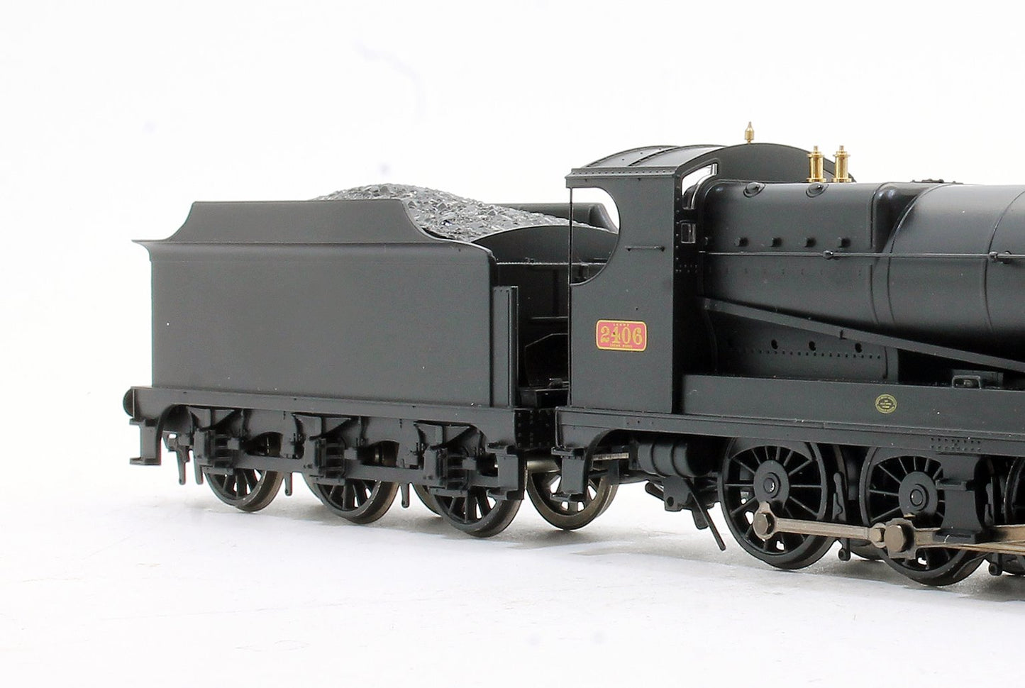 Railway Operating Division (ROD) 2-8-0 No. 2406 in LNWR Black livery