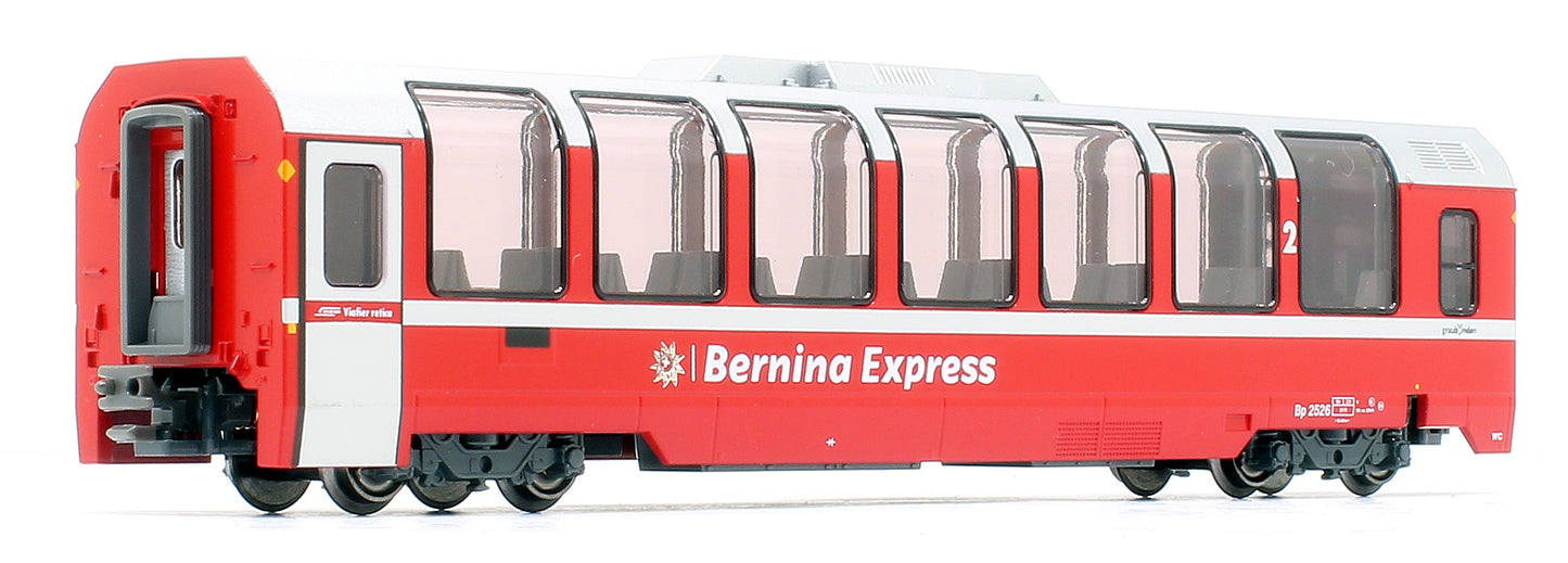 RhB Bernina Express (New Logo) 4 Car Add On Coach SetRhB Bernina Express (New Logo) 4 Car Add On Coach Set