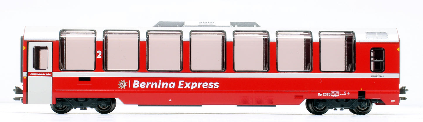 RhB Bernina Express (New Logo) 4 Car Add On Coach SetRhB Bernina Express (New Logo) 4 Car Add On Coach Set