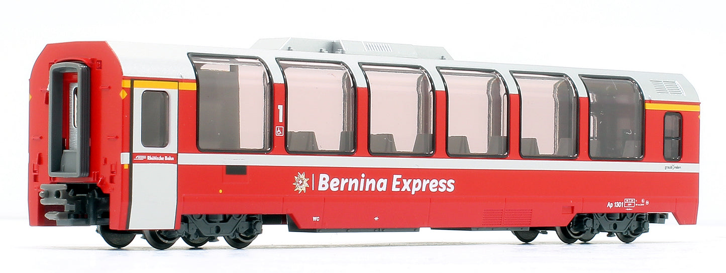 RhB Bernina Express (New Logo) 3 Car Coach Set