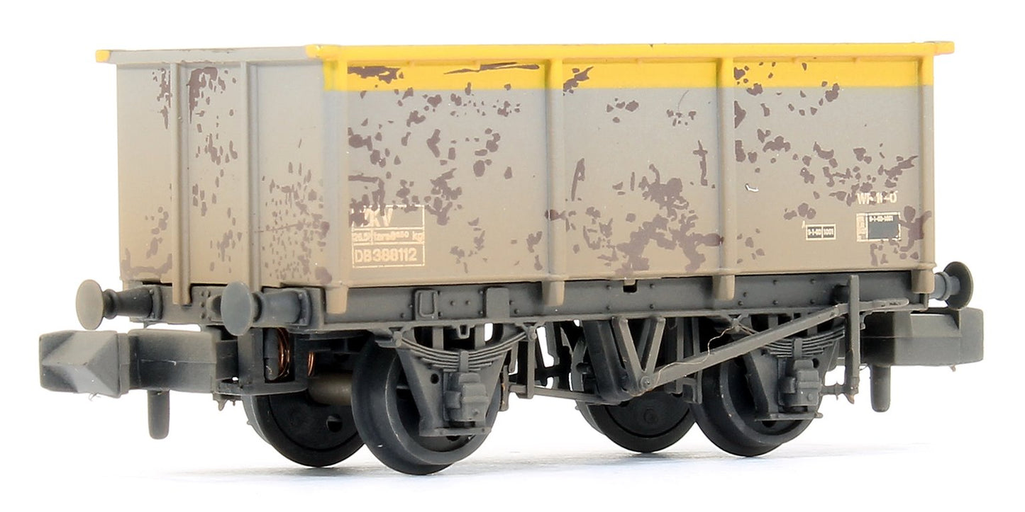 Pre-Owned 27 Ton ZKV Steel Tippler Wagon BR Grey & Yellow Weathered