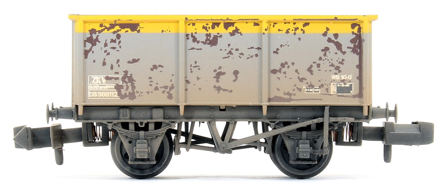 Pre-Owned 27 Ton ZKV Steel Tippler Wagon BR Grey & Yellow Weathered