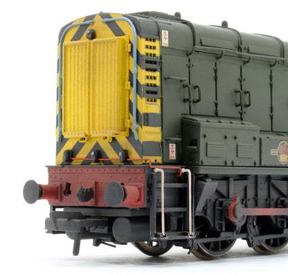 Pre-Owned 32-116B Class 08 D3881 BR Green (Wasp Stripes) Diesel Locomotive - Weathered