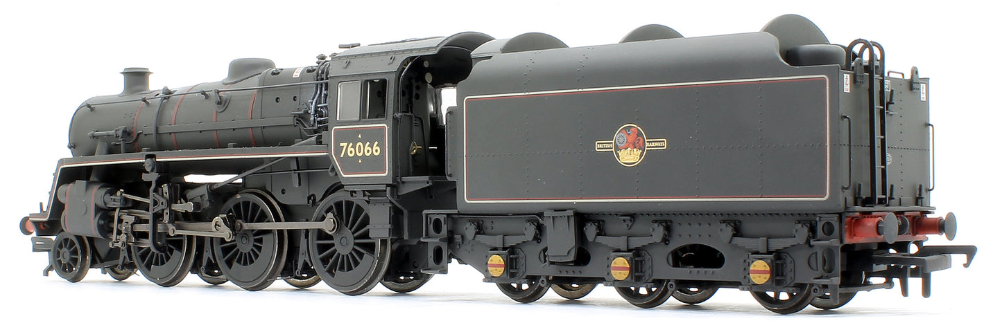 BR Standard 4MT with BR1B Tender 76066 BR Black (Late Crest) - Weathered