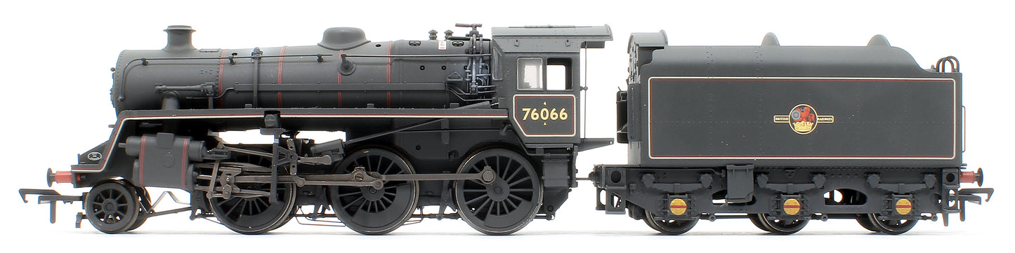 BR Standard 4MT with BR1B Tender 76066 BR Black (Late Crest) - Weathered