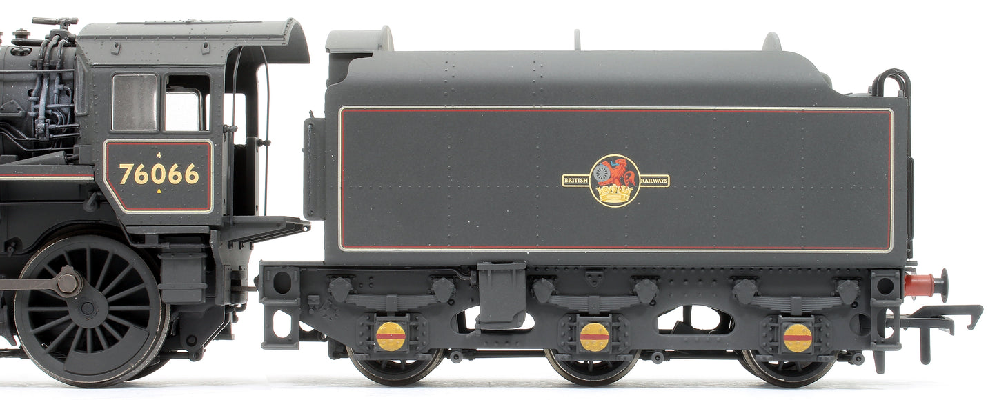 BR Standard 4MT with BR1B Tender 76066 BR Black (Late Crest) - Weathered