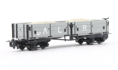 Pre-Owned Open Bogie Wagon Ashover L. R. Grey No.47 with Load