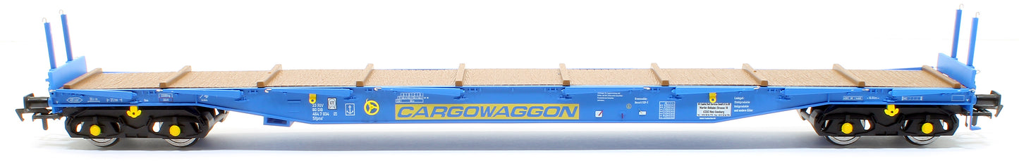 IGA Cargowaggon bogie flat in CARGOWAGGON blue 4647 034