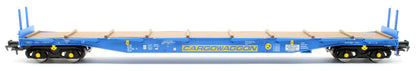 IGA Cargowaggon bogie flat in CARGOWAGGON blue 4647 045