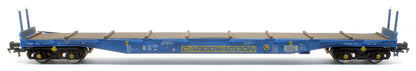 IGA Cargowaggon bogie flat in CARGOWAGGON blue 4647 031 - Weathered