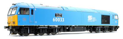 Class 60 Diesel 60 033 Tees Steel Express British Steel Blue Diesel Locomotive