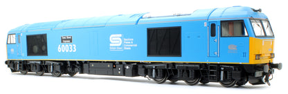 Class 60 Diesel 60 033 Tees Steel Express British Steel Blue Diesel Locomotive