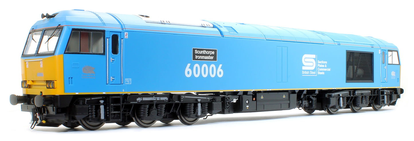 Class 60 Diesel 60 006 Scunthorpe Ironmaster British Steel Blue Diesel Locomotive