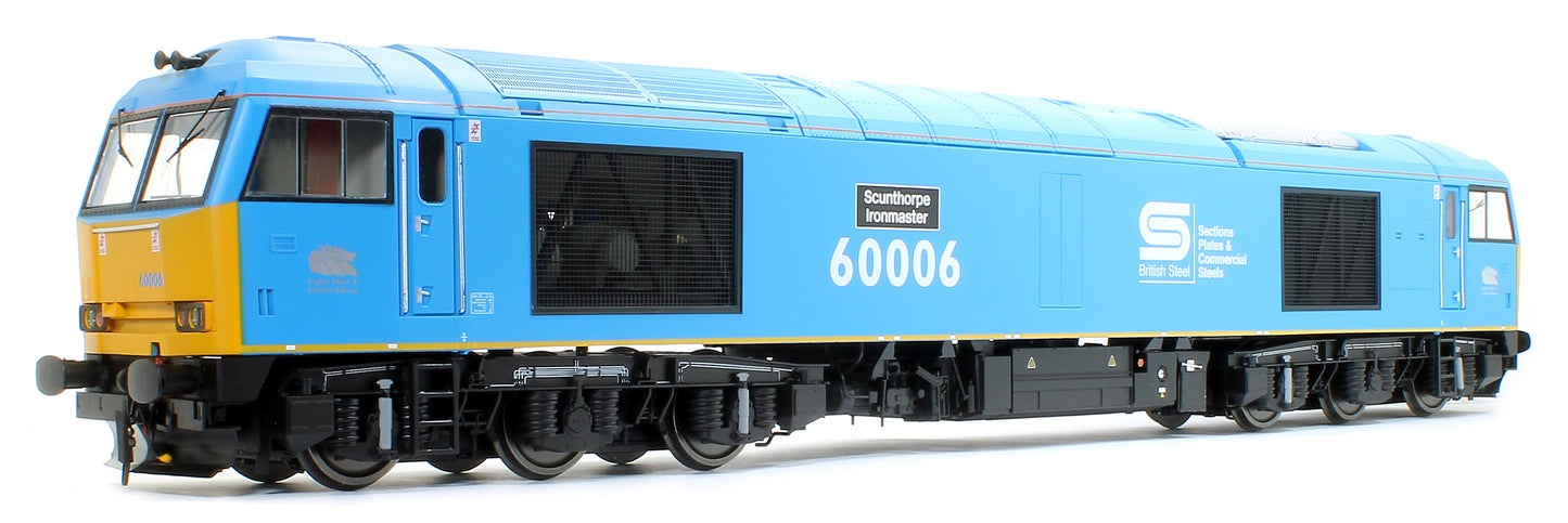 Class 60 Diesel 60 006 Scunthorpe Ironmaster British Steel Blue Diesel Locomotive