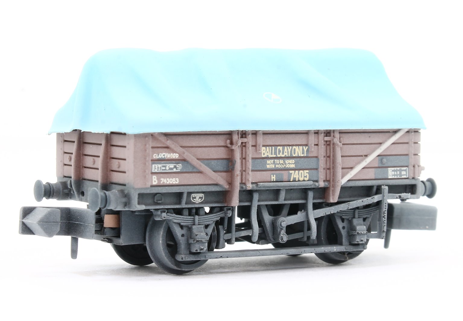 China Clay Wagon BR Bauxite with Hood Weathered