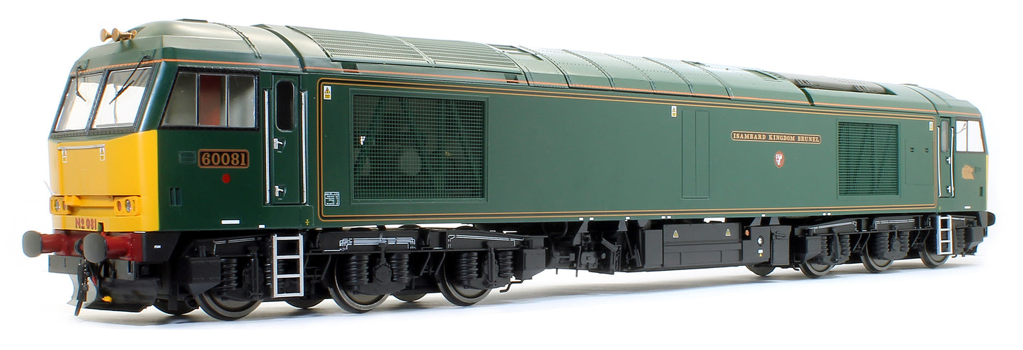 Class 60 081 'Isambard Kingdom Brunel' GWR Brunswick Green Diesel Locomotive