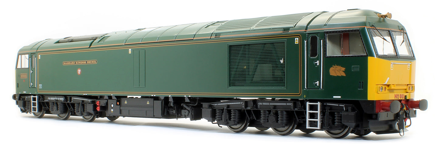 Class 60 081 'Isambard Kingdom Brunel' GWR Brunswick Green Diesel Locomotive