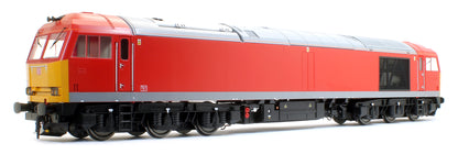 Class 60 DB Traffic Red unbranded/unnumbered Diesel Locomotive
