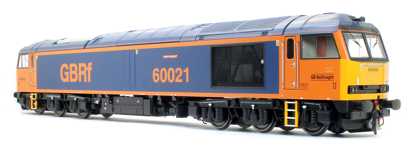 Class 60 GB Railfreight blue/orange 60021 Penyghent Diesel Locomotive