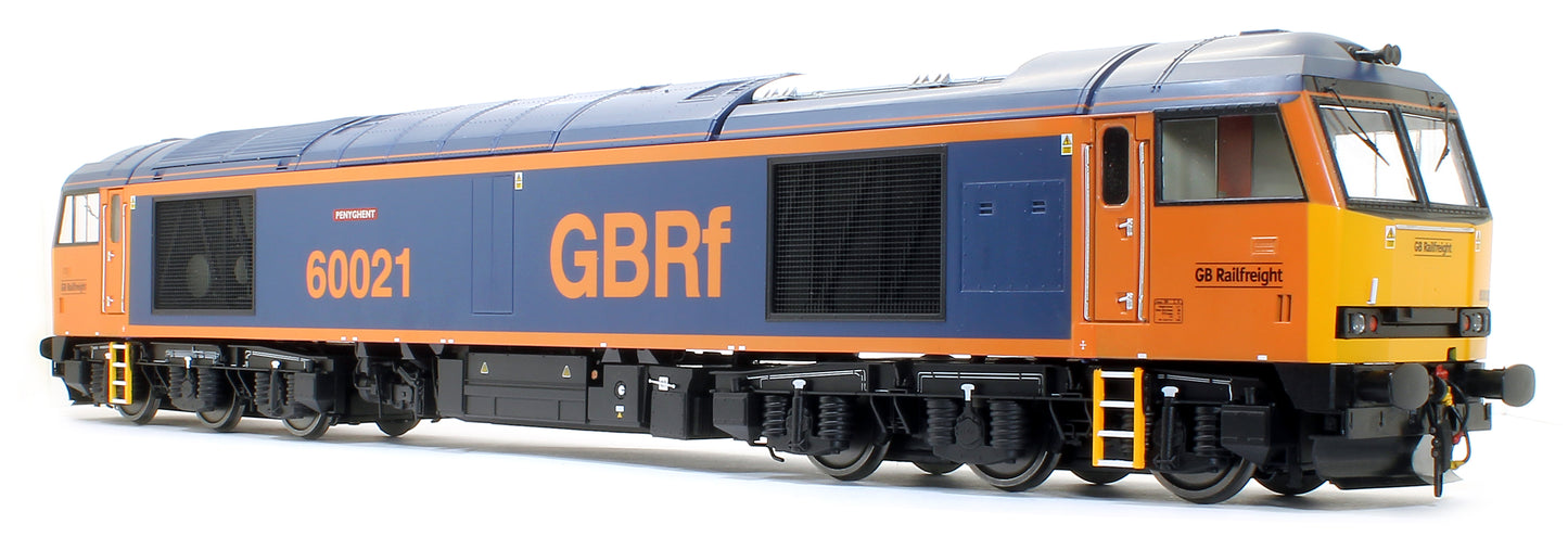 Class 60 GB Railfreight blue/orange 60021 Penyghent Diesel Locomotive