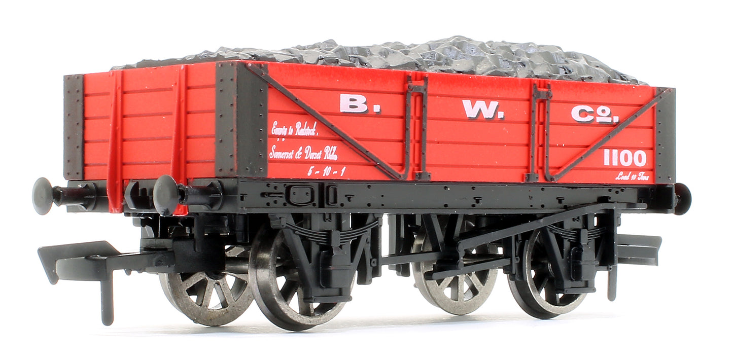 B W Co 4 Plank Wagon No.1100