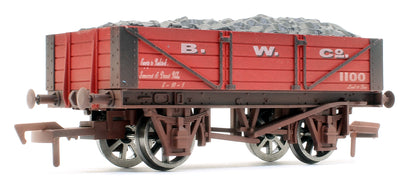 B W Co 4 Plank Wagon No.1100 - Weathered