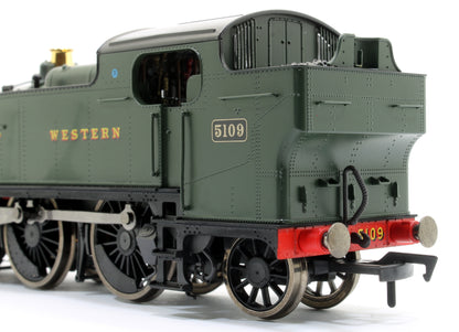 Large Prairie 2-6-2 Tank Locomotive #5109 in Green lettered Great Western