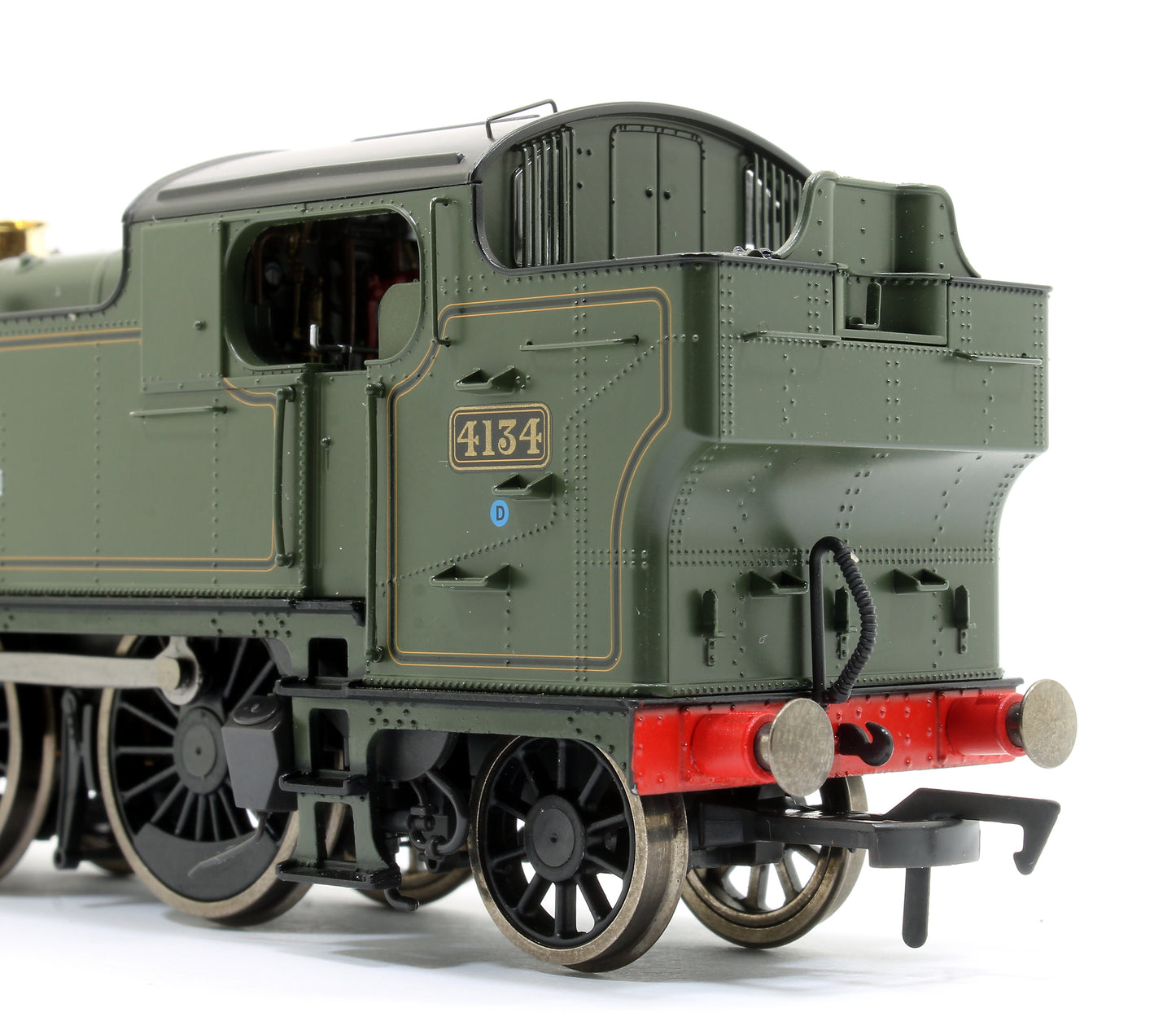 Large Prairie 2-6-2 Tank Locomotive #4134 Lined Green with early Lion & Wheel Crest (Bunker Steps)