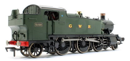 Large Prairie 2-6-2 Tank Locomotive #5150 in Green lettered GWR