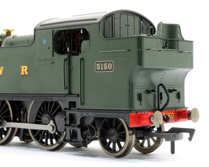 Large Prairie 2-6-2 Tank Locomotive #5150 in Green lettered GWR