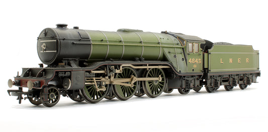 Pre-Owned 'Kings Own Yorkshire Light Infantry' LNER Lined Green (Doncaster) Class V2 2-6-2 Steam Locomotive No.4843 - Custom Weathered