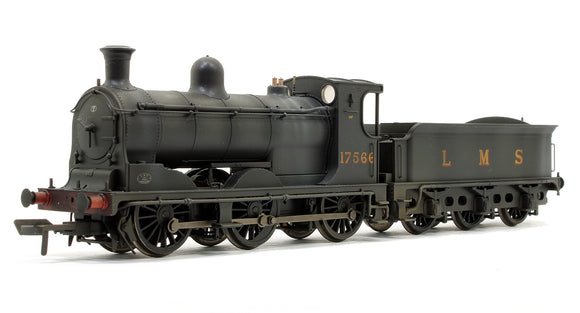 Custom Weathered McIntosh 812 Class 0-6-0 Steam Locomotive in LMS Black Livery No.17566