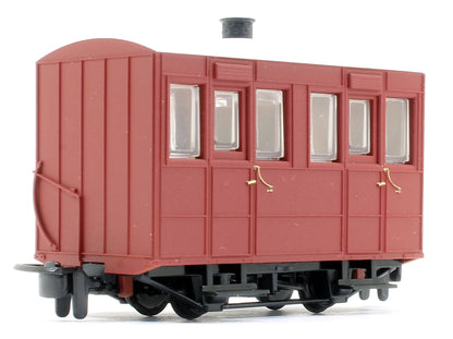 GR-500UR - GVT 4-wheel enclosed side coach - plain red