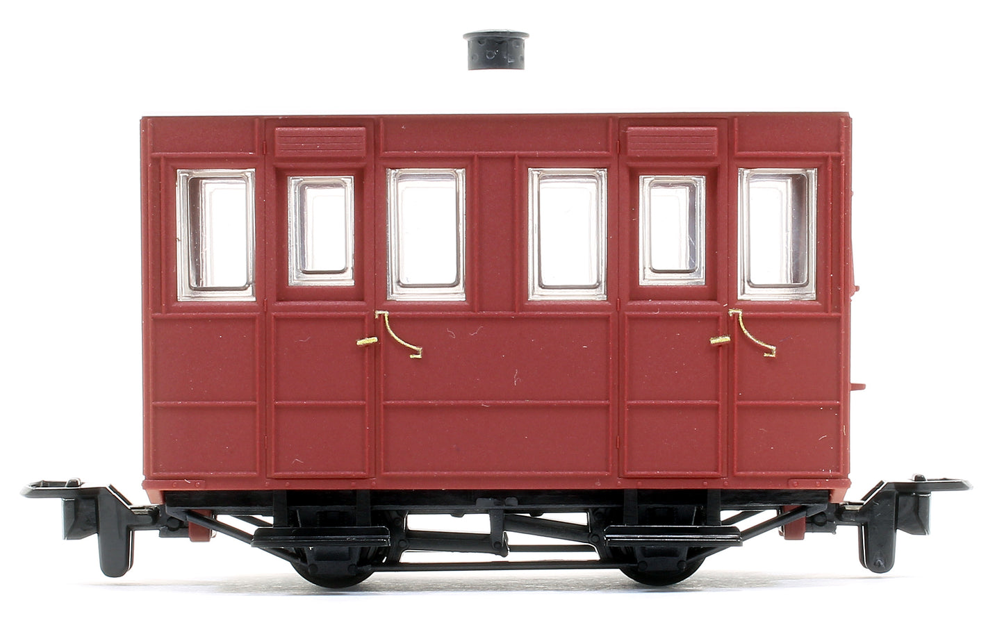 GR-500UR - GVT 4-wheel enclosed side coach - plain red