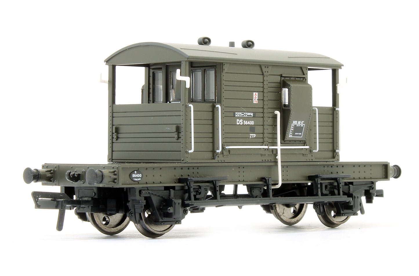 Pre-Owned 38-404 SR Pill Box Brake Van BR Departmental Olive Green