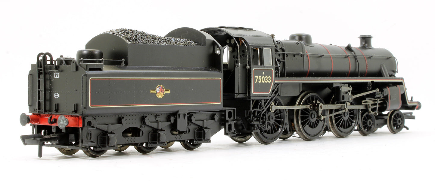 Pre-Owned Standard Class 4MT 75033 BR2 tender BR Lined Black Late Crest Steam Locomotive