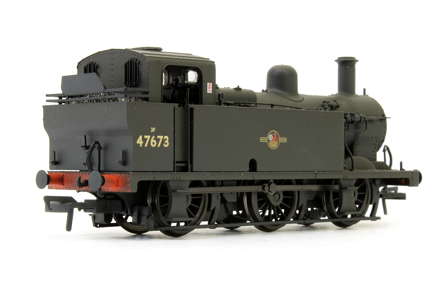 Pre-Owned Class 3F Fowler Jinty 47673 BR Black Late Crest Steam Locomotive (Weathered)