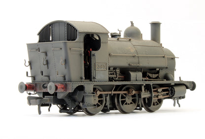 Pre-Owned GWR 1361 1365 BR Black Late Crest Steam Locomotive (Weathered) - DCC Fitted