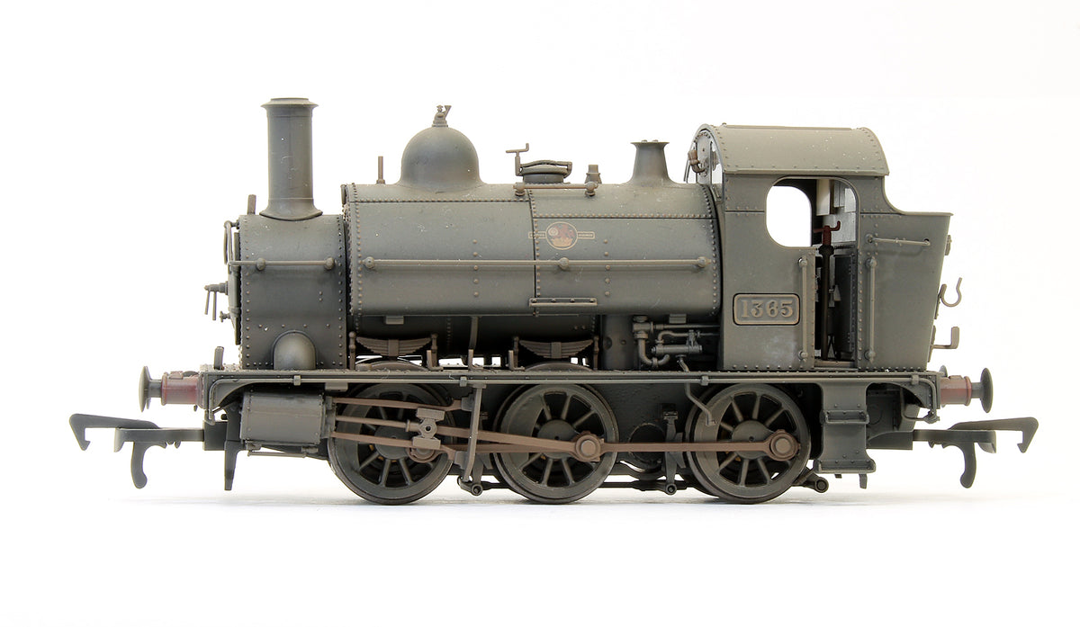Pre-Owned GWR 1361 1365 BR Black Late Crest Steam Locomotive (Weathered) - DCC Fitted