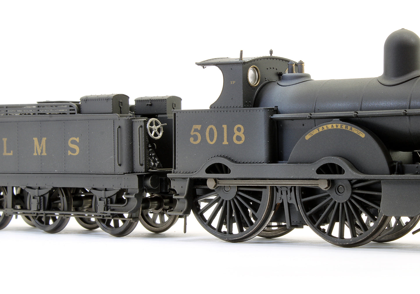 Custom Weathered LNWR Improved Precedent Class 'Talavera' LMS Black 2-4-0 Steam Locomotive No.5018