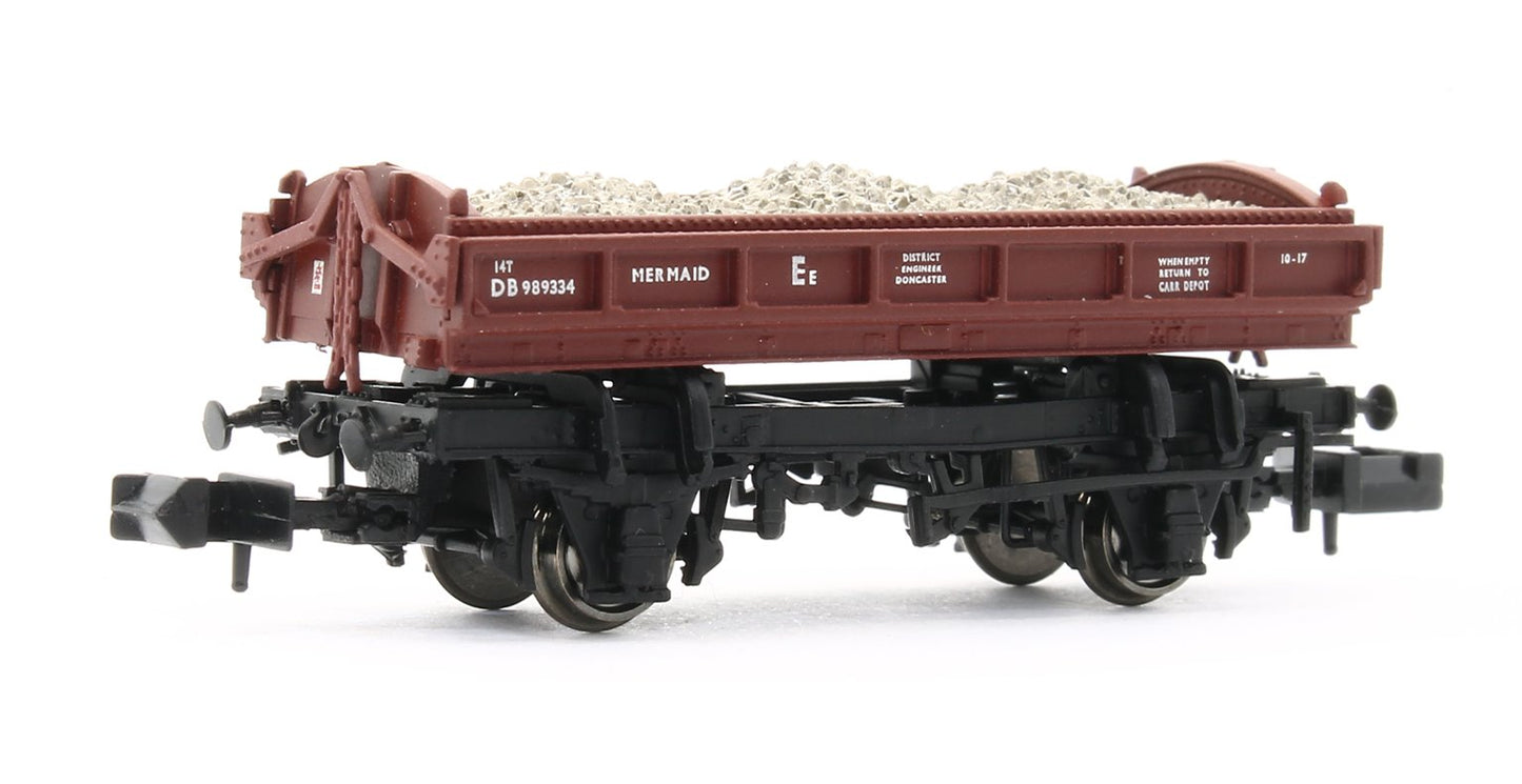 E87515 Pre-Owned 14T ‘Mermaid’ Side Tipping Ballast Wagon BR Departmental Gulf Red 989334